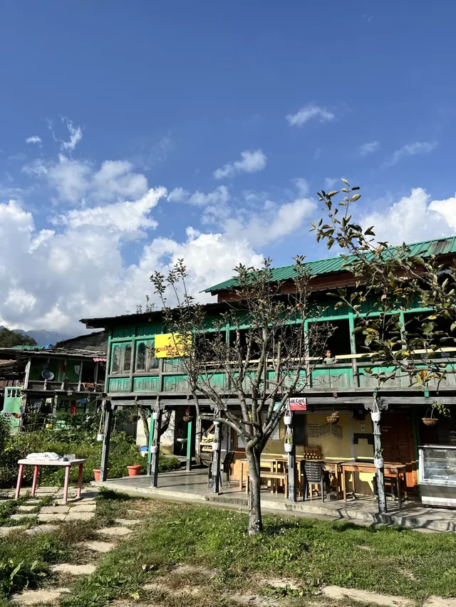 The green-timbered village café down the path from The Nook